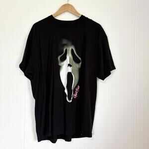 Ghostface Scream Horror Movie Halloween Graphic Short Sleeve T-shirt Men's 2X